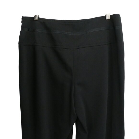 Escada Black Wool Pants Suit Blazer Jacket Gold Logo Detail 42 US 12 - Picture 7 of 8